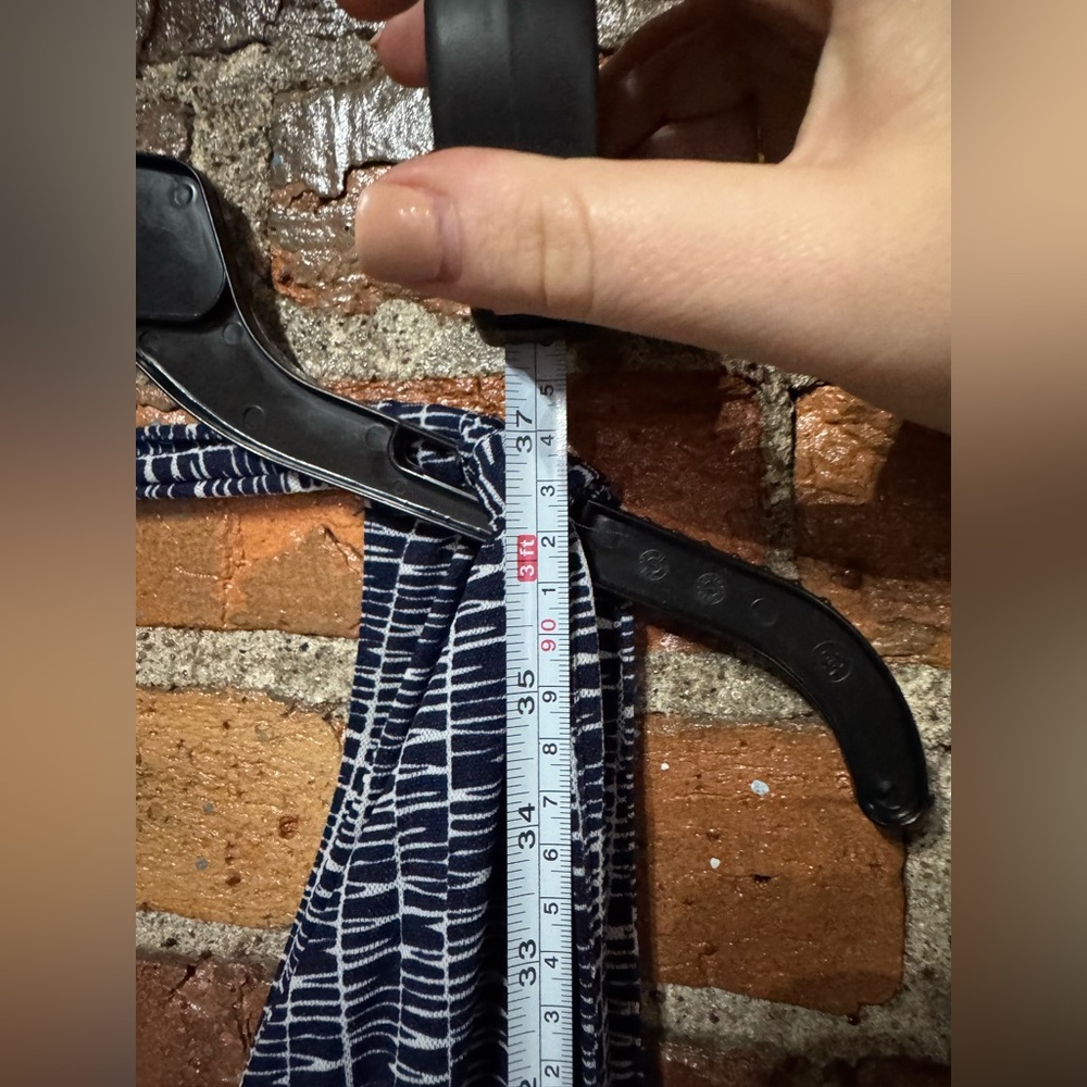 Kenneth Cole New York Navy and White Printed Mini Dress Size Extra Large - Picture 7 of 9